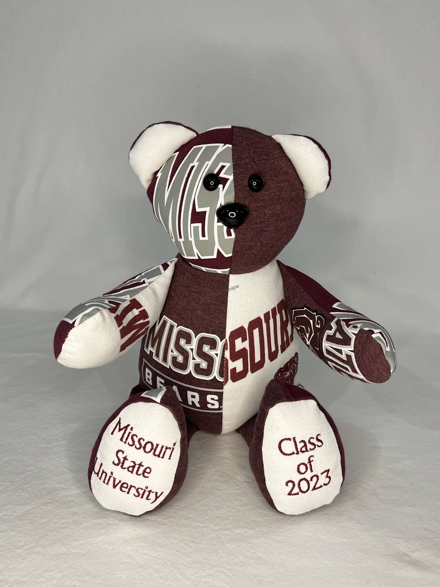 Memory Bear made from a dress shirt – Heartsdesign